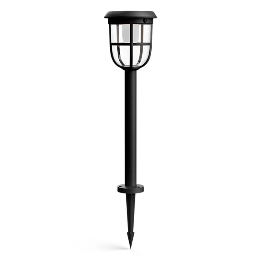 Philips - Lámpara solar LED con sensor de movimiento y crepuscular RADII LED/1,3W/3,7V 2000 mAh 3000K IP44