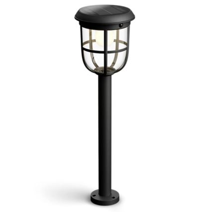 Philips - Lámpara solar LED con sensor de movimiento y crepuscular RADII LED/1,3W/3,7V 2000 mAh 3000K IP44
