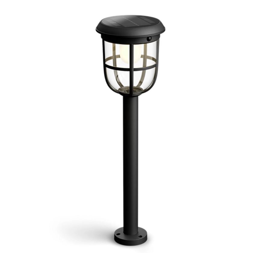 Philips - Lámpara solar LED con sensor de movimiento y crepuscular RADII LED/1,3W/3,7V 2000 mAh 3000K IP44
