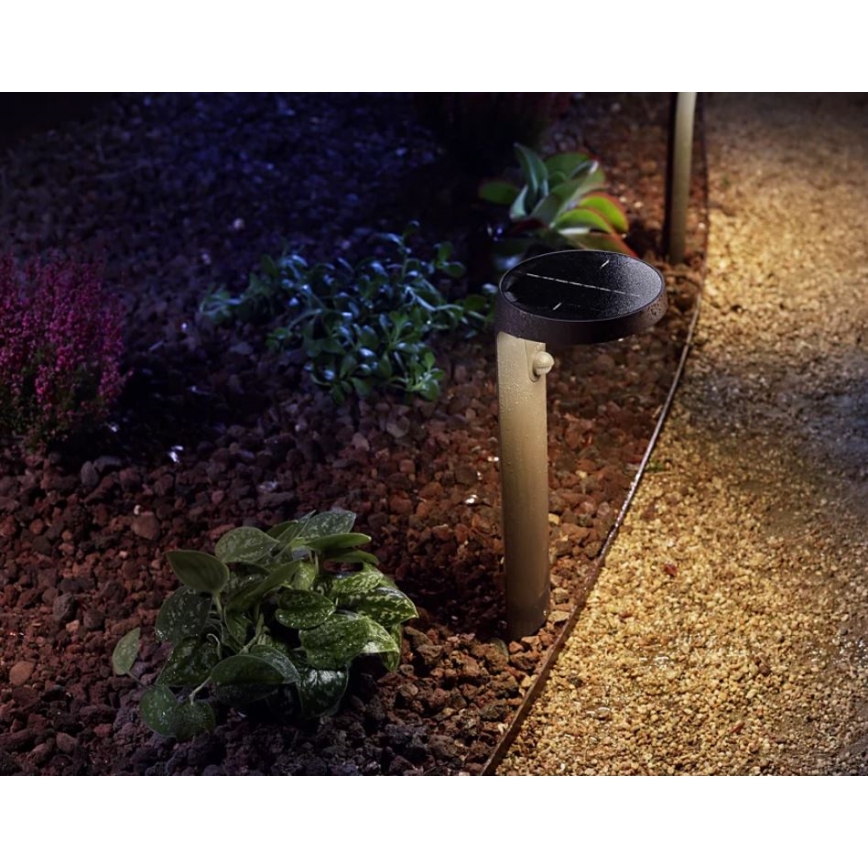 Philips - Lámpara solar LED con sensor de movimiento y crepuscular LED/1,2W/4V 1800 mAh 3000K IP44