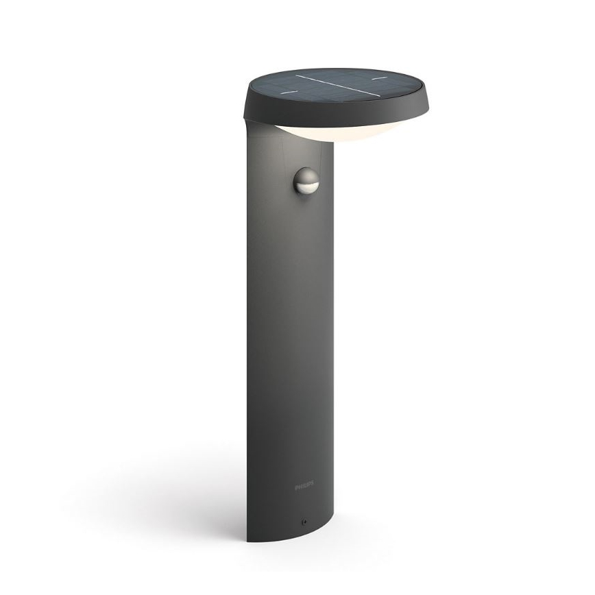 Philips - Lámpara solar LED con sensor de movimiento y crepuscular LED/1,2W/4V 1800 mAh 3000K IP44