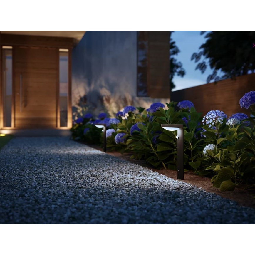 Philips - Lámpara solar LED con sensor de movimiento y crepuscular LED/1,2W/4V 1800 mAh 4000K IP44