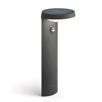 Philips - Lámpara solar LED con sensor de movimiento y crepuscular LED/1,2W/4V 1800 mAh 4000K IP44