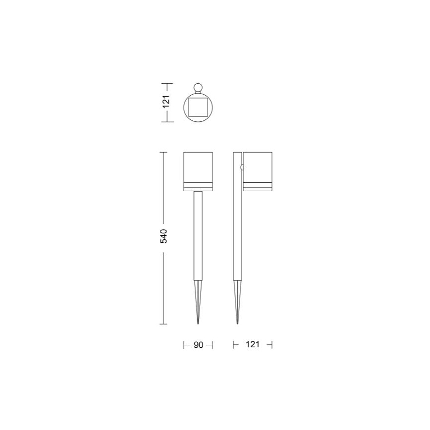 Philips - Lámpara solar LED FYCE LED/1,5W/3,7V 1200 mAh IP44