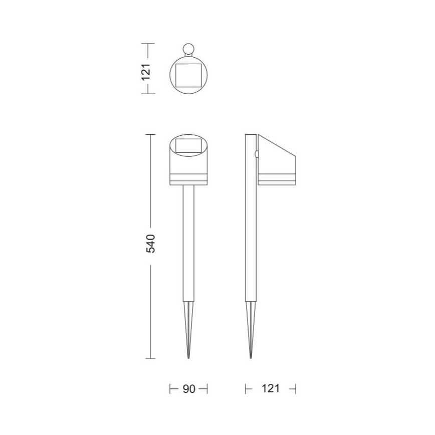 Philips - Lámpara solar LED FYCE LED/1,5W/3,7V 1200 mAh IP44