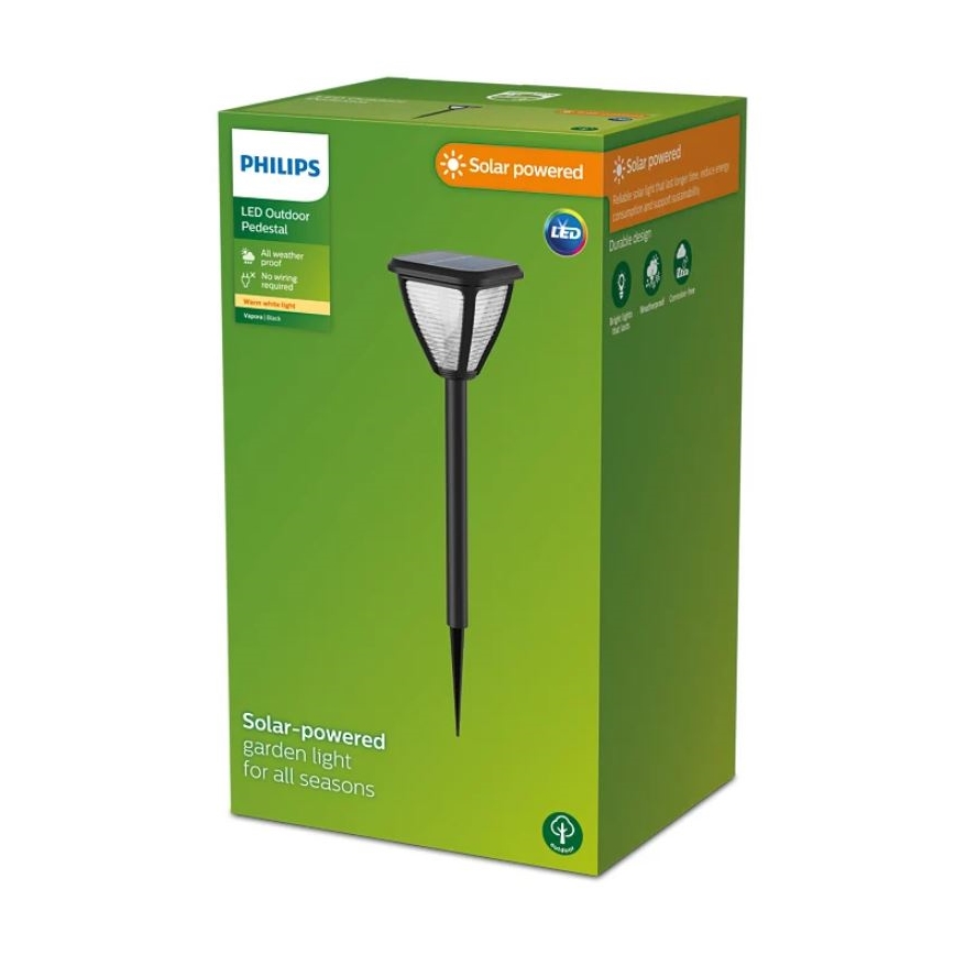 Philips - Lámpara solar LED VAPORA LED/1,5W/3,7V 1500 mAh IP44