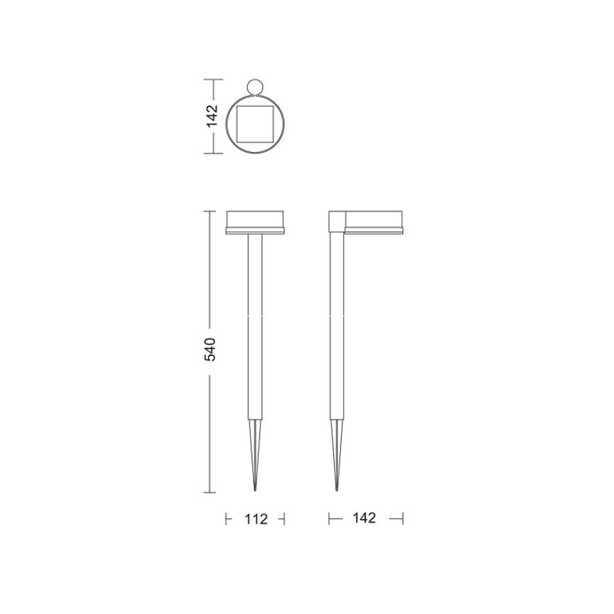 Philips - Lámpara solar LED VYNCE LED/1,5W/3,7V 1500 mAh IP44
