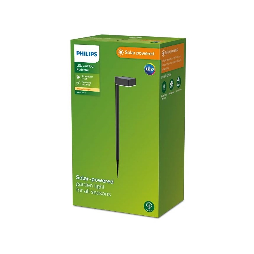 Philips - Lámpara solar LED VYNCE LED/1,5W/3,7V 1500 mAh IP44