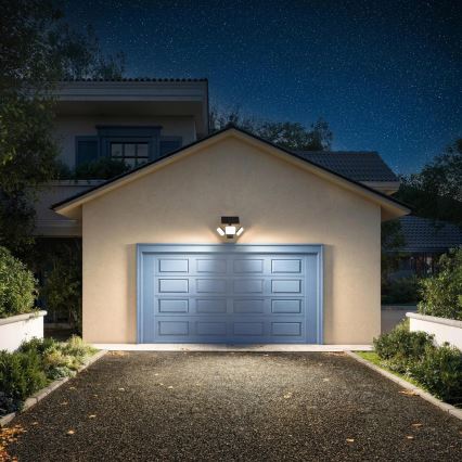 Philips - Aplique solar LED de pared con sensor ZYREN LED/24,5W/3,7V 2600 mAh 3000K IP65