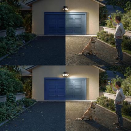 Philips - Aplique solar LED de pared con sensor ZYREN LED/24,5W/3,7V 2600 mAh 3000K IP65