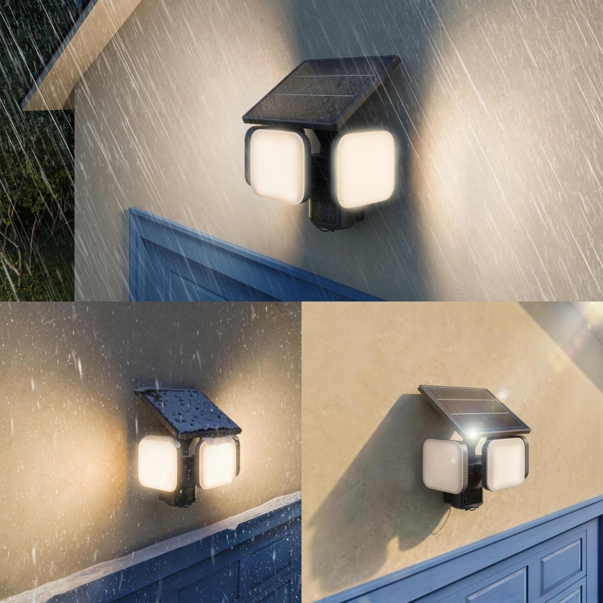 Philips - Aplique solar LED de pared con sensor ZYREN LED/24,5W/3,7V 2600 mAh 3000K IP65