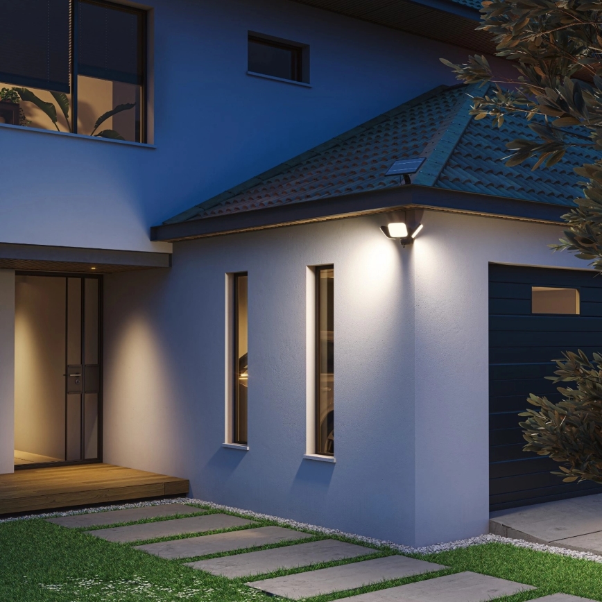 Philips - Aplique solar LED de pared con sensor ZYREN LED/24,5W/3,7V 2600 mAh 3000K IP65