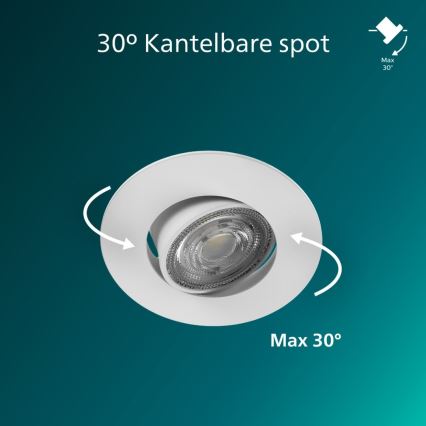 Philips - Downlight empotrable LED regulable CILANTRO LED/5W/230V 2700K blanco