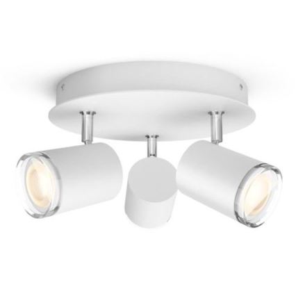Philips - LED Foco regulable para el baño Hue ADORE 3xGU10/5W/230V IP44 + control remoto