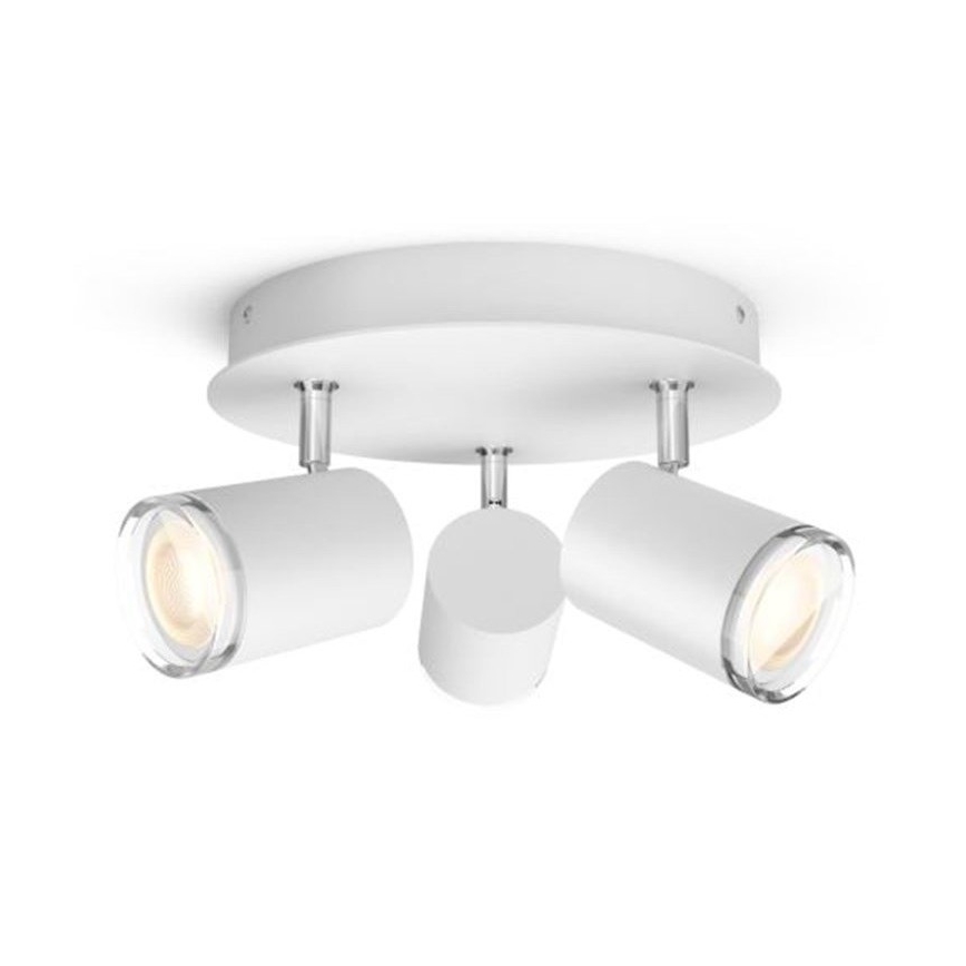 Philips - LED Foco regulable para el baño Hue ADORE 3xGU10/5W/230V IP44 + control remoto