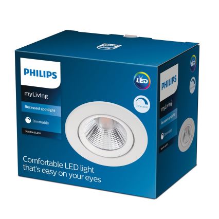 Philips - LED Lámpara empotrable regulable LED/5,5W/230V 2700K