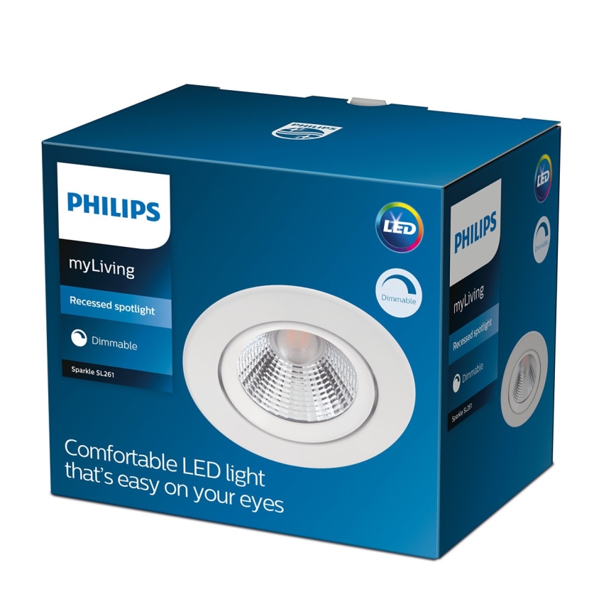 Philips - LED Lámpara empotrable regulable LED/5,5W/230V 2700K