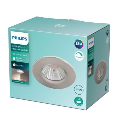 Philips - LED Lámpara regulable para el baño LED/5,5W/230V 2700K IP65
