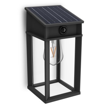 Philips - LED Luz solar de pared con sensor de movimiento y crepuscular GERI LED/3,2W/3,7V 2600 mAh 2700K IP44