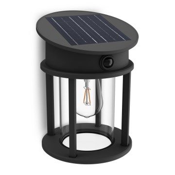 Philips - LED Luz solar de pared con sensor de movimiento y crepuscular GERI LED/3,2W/3,7V 2600 mAh 2700K IP44