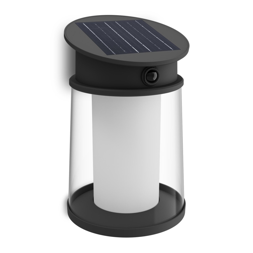 Philips - LED Luz solar de pared con sensor de movimiento y crepuscular JUDA LED/3,2W/3,7V 2600 mAh 2700K IP44