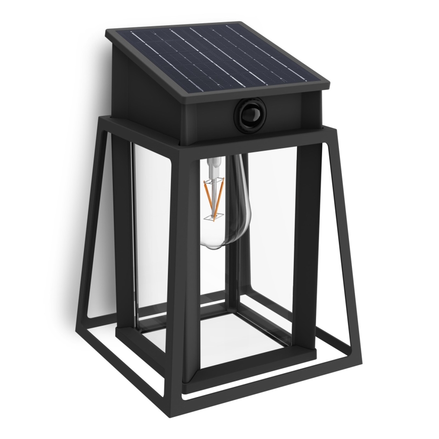 Philips - LED Luz solar de pared con sensor de movimiento y crepuscular LYSIN LED/3,2W/3,7V 2600 mAh 2700K IP44
