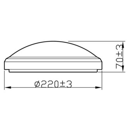 Philips - LED Plafón del baño LED/6W/230V 2700K IP44