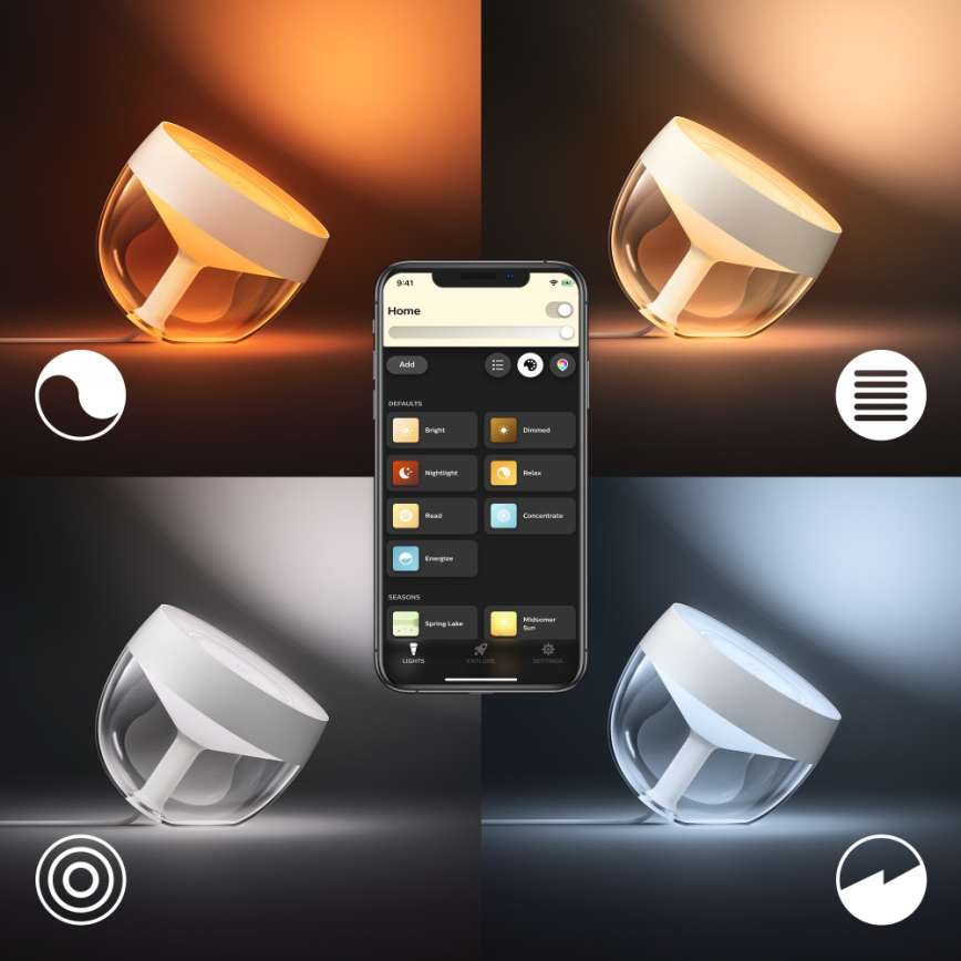 Philips - LED RGB Lámpara de mesa Hue IRIS LED/10W/230V blanca