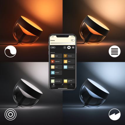 Philips - LED Lámpara de mesa Hue IRIS LED/10W/230V color negro