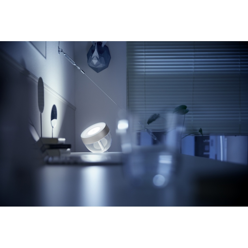 Philips - LED Lámpara de mesa Hue IRIS LED/10W/230V color plata