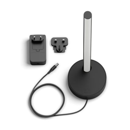 Philips - LED RGB Lámpara de mesa regulable Hue SIGNE LED/12W/230V 2000-6500K negro