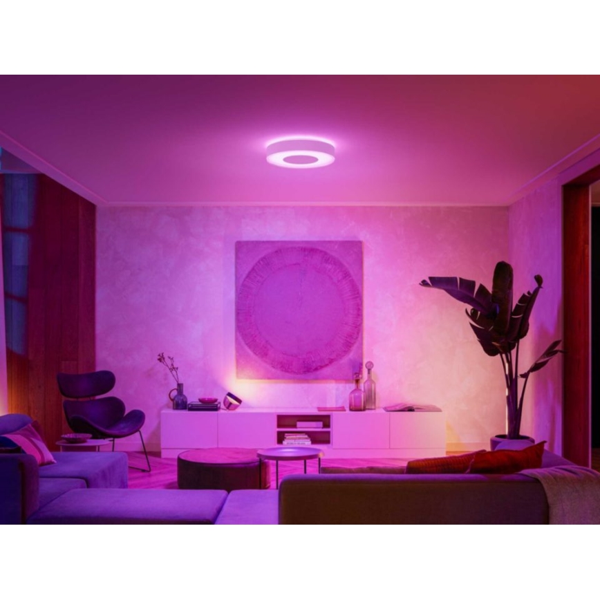 Philips - Luminaria de techo regulable LED RGB Hue INFUSE LED/52,5W/230V 2000-6500K Ø 425 mm blanca