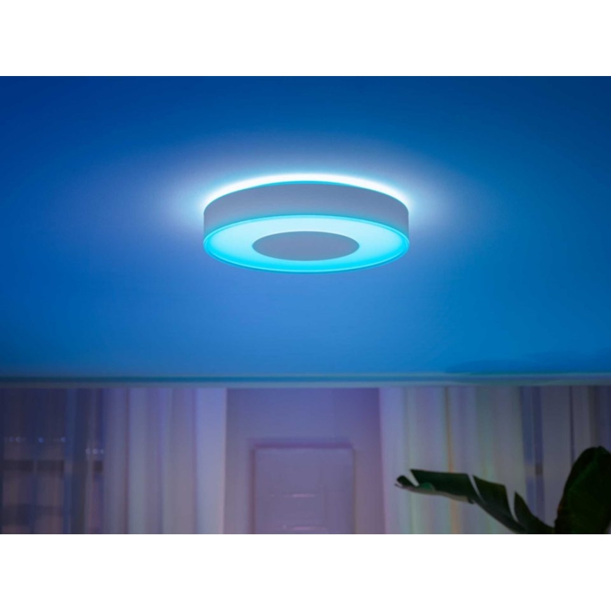 Philips - Luminaria de techo regulable LED RGB Hue INFUSE LED/52,5W/230V 2000-6500K Ø 425 mm blanca