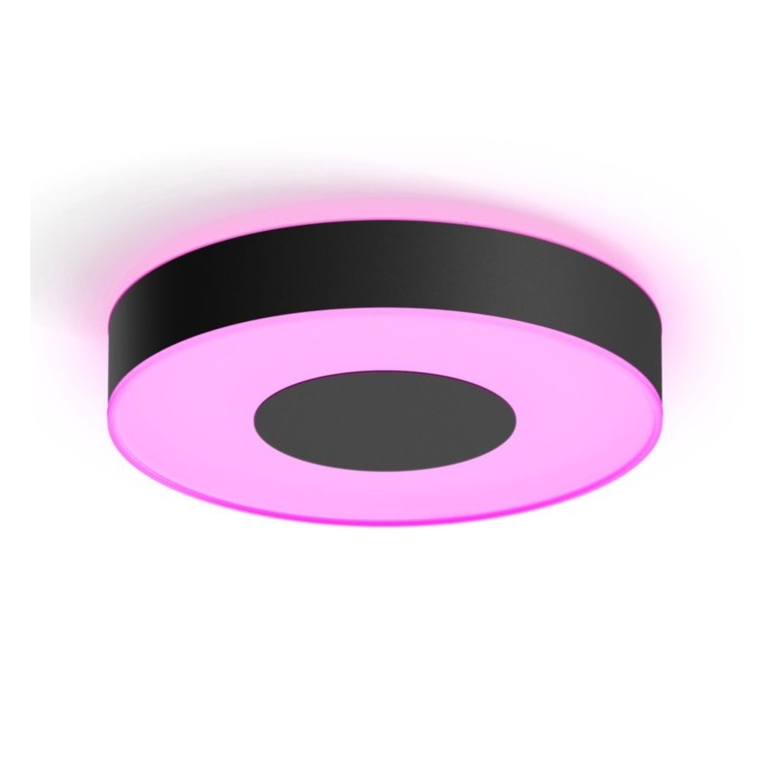 Philips - Plafón LED RGB regulable Hue INFUSE LED/33,5W/230V 2000-6500K 381 mm de diámetro negro