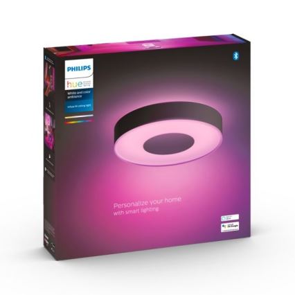 Philips - Plafón LED RGB regulable Hue INFUSE LED/33,5W/230V 2000-6500K 381 mm de diámetro negro
