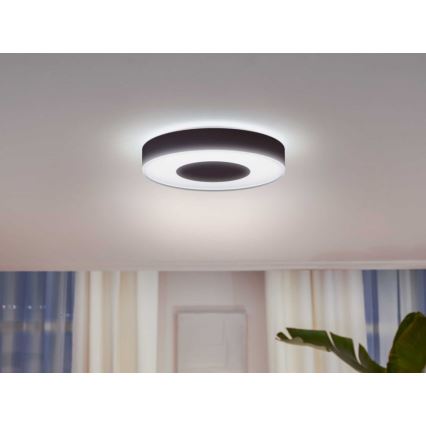 Philips - Luminaria de techo LED RGB regulable Hue INFUSE LED/52,5W/230V 2000-6500K Ø 425 mm negra