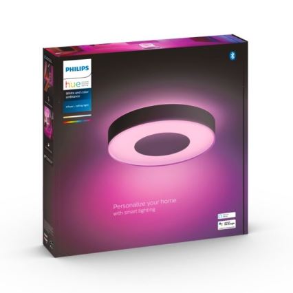 Philips - Luminaria de techo LED RGB regulable Hue INFUSE LED/52,5W/230V 2000-6500K Ø 425 mm negra
