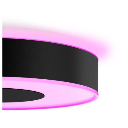 Philips - Lámpara de techo regulable LED RGB Hue INFUSE LED/33,5W/230V 2000-6500K, diámetro 381 mm, negro