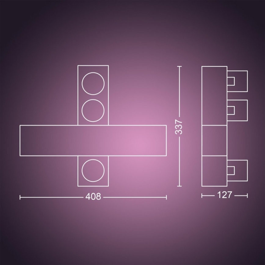 Philips - LED RGBW Foco regulable Hue CENTRIS LED/25W/230V + 3xGU10/5,7W
