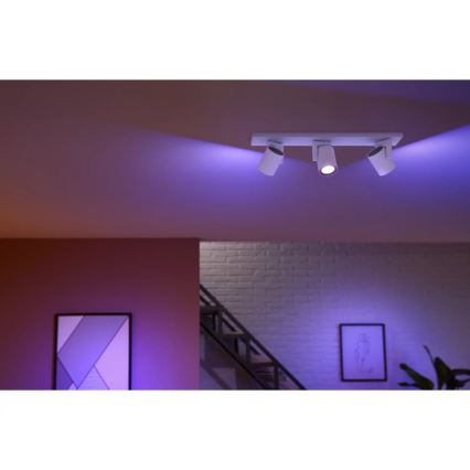 Philips - LED RGBW Foco regulable Hue ARGENTA 3xGU10/4,2W/230V 2000-6500K