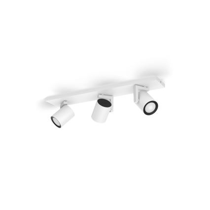 Philips - LED RGBW Foco regulable Hue ARGENTA 3xGU10/4,2W/230V 2000-6500K
