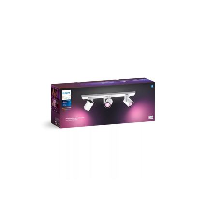 Philips - LED RGBW Foco regulable Hue ARGENTA 3xGU10/4,2W/230V 2000-6500K