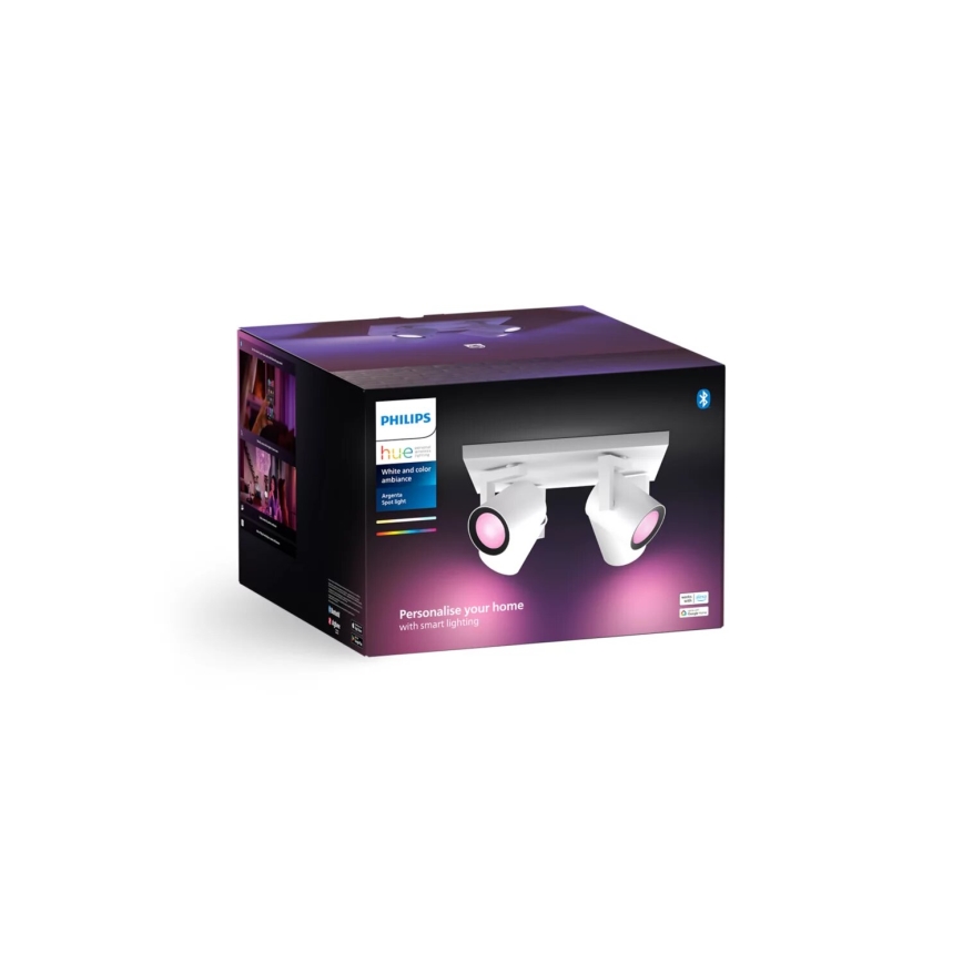 Philips - LED RGBW Foco regulable Hue ARGENTA 4xGU10/4,2W/230V 2000-6500K