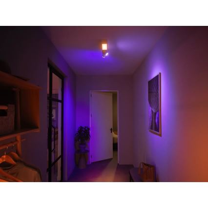 Philips - LED RGBW Foco regulable Hue CENTRIS 2xGU10/4,2W/230V+ LED/11W