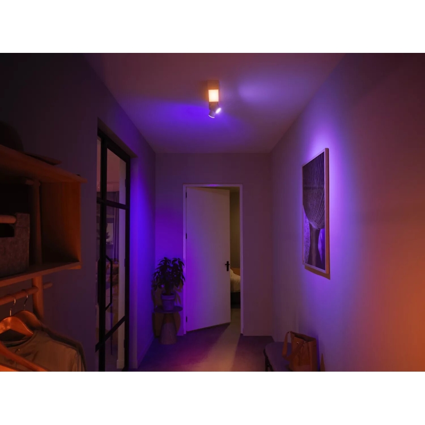 Philips - LED RGBW Foco regulable Hue CENTRIS 2xGU10/4,2W/230V+ LED/11W