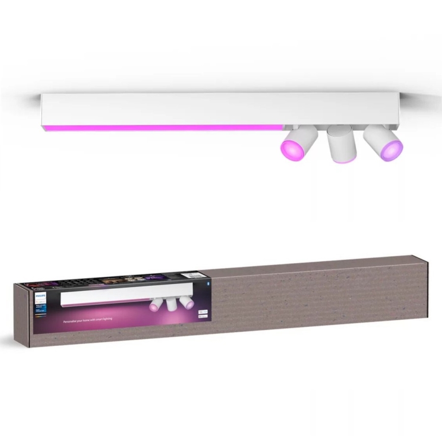 Philips - LED RGBW Foco regulable Hue CENTRIS 3xGU10/4,2W/230V + LED/11W 2000-6500K