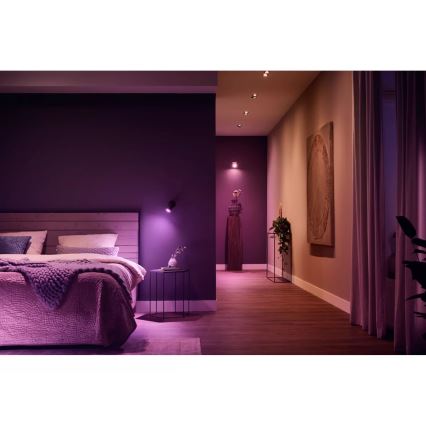 Philips - LED RGBW Foco regulable Hue FUGATO 1xGU10/4,2W/230V 2000-6500K negro