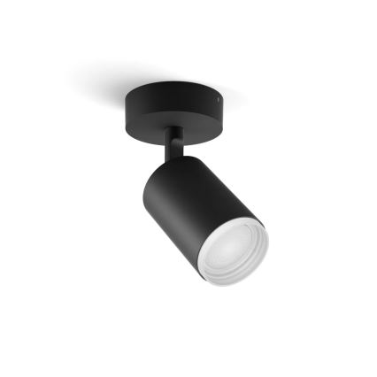 Philips - LED RGBW Foco regulable Hue FUGATO 1xGU10/4,2W/230V 2000-6500K negro