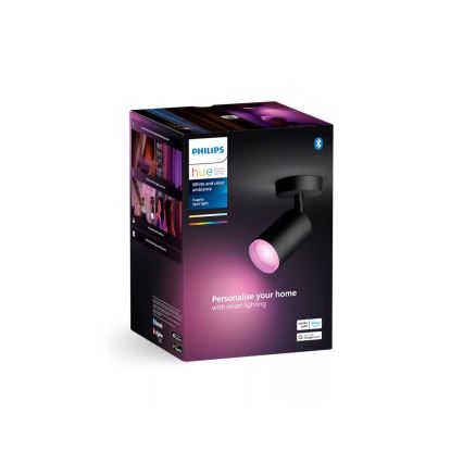 Philips - LED RGBW Foco regulable Hue FUGATO 1xGU10/4,2W/230V 2000-6500K negro