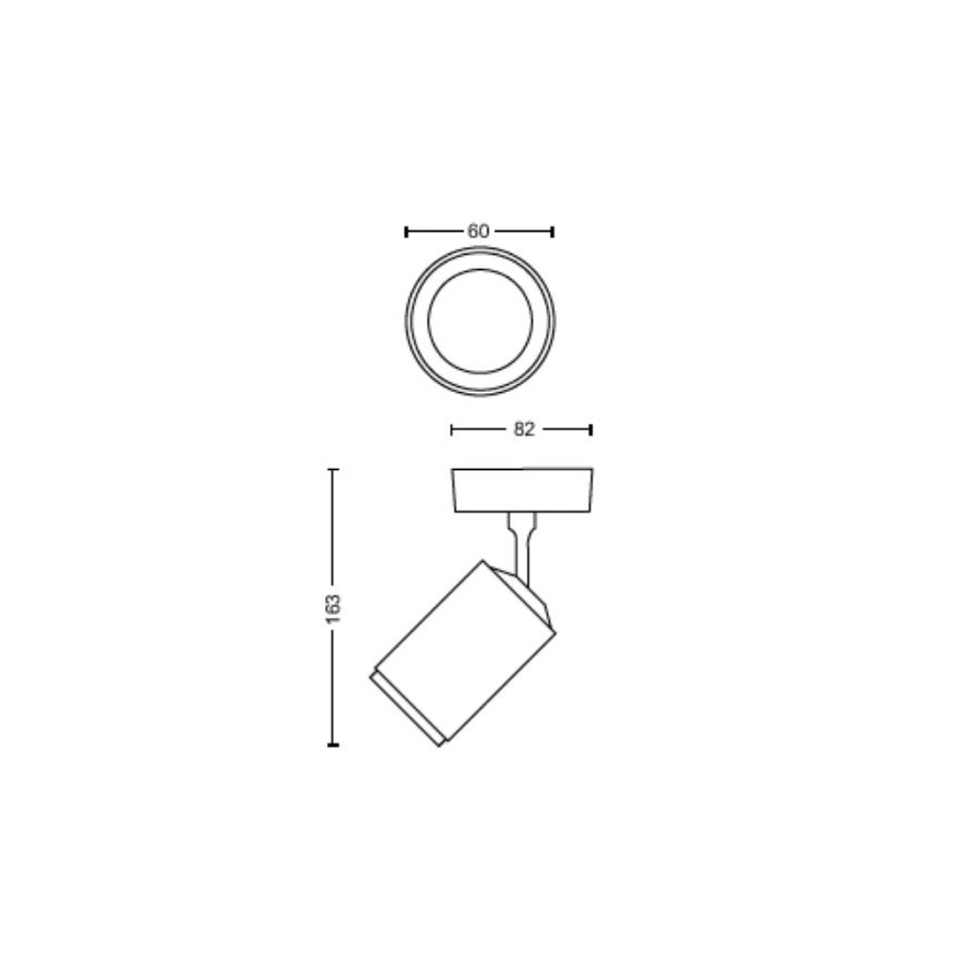 Philips - LED RGBW Foco regulable Hue FUGATO 1xGU10/4,2W/230V 2000-6500K negro